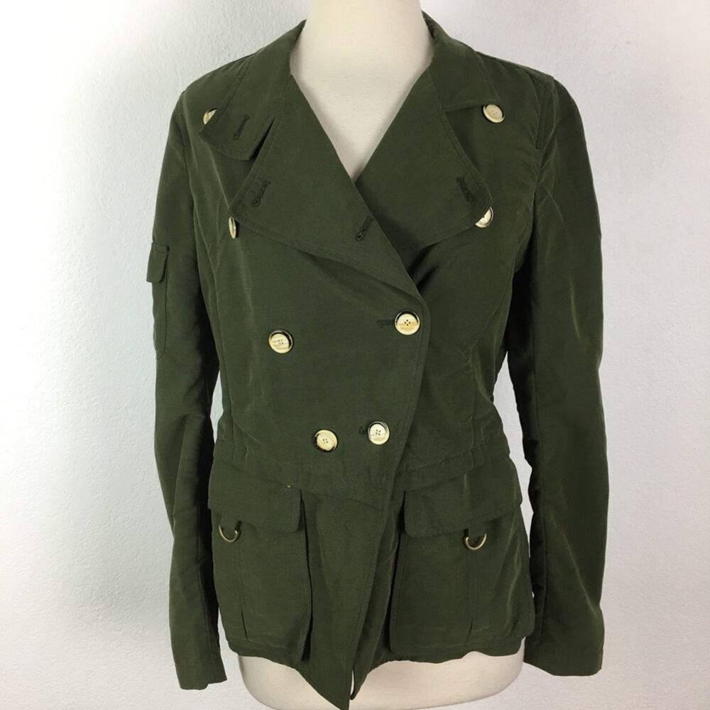 Daughters of the Liberation Olive Utility Military Jacket 4 - Picture 2 of 7
